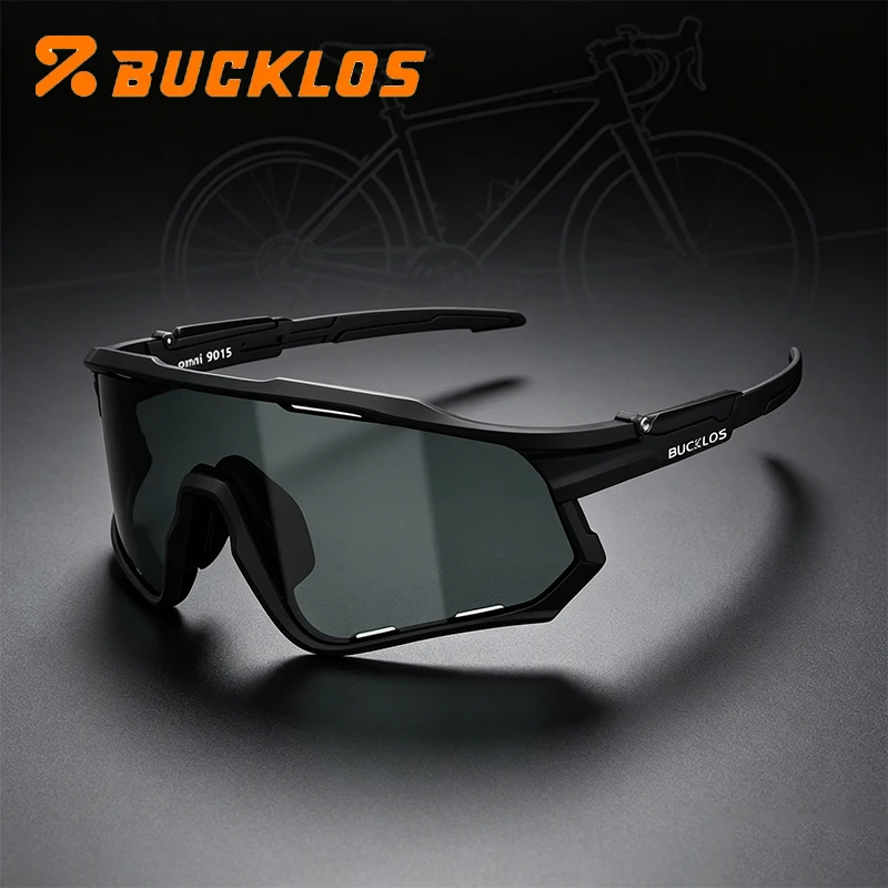 

BUCKLOS Polarized Cycling Sunglasses UV400 Protection Riding Glasses Windproof Outdoor Sports Eyewear Men Women Sunglasses