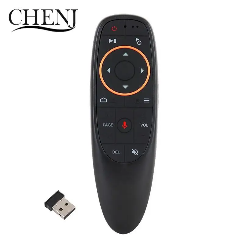 

2.4G Fly Air Mouse G10S Voice Remote Control 2.4G Wireless Gyroscope IR Learning for Android TV Box H96 Max X3