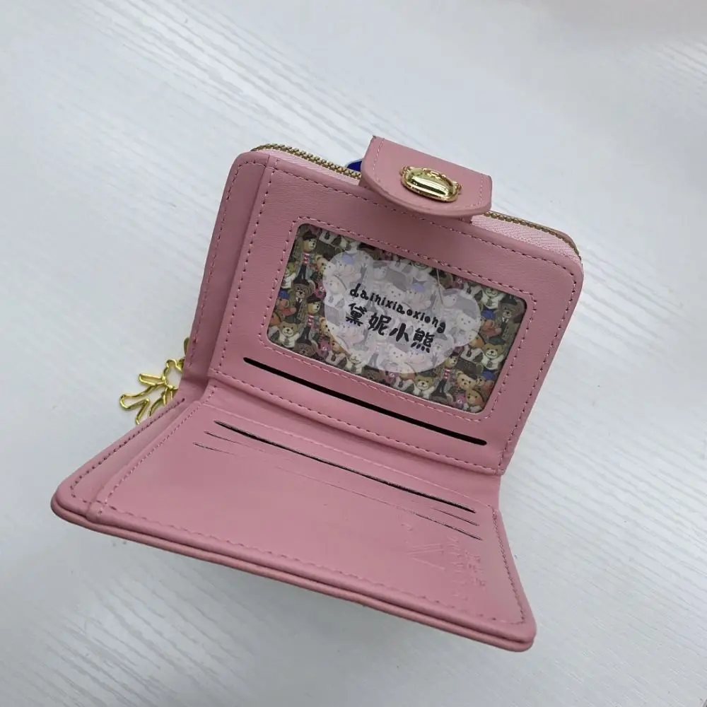 小さなクマの形をした四角い財布,学生用の多機能コインバッグ