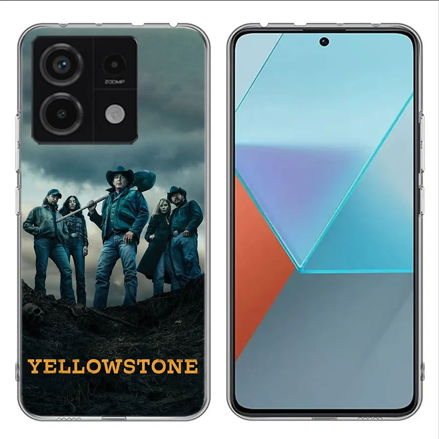 Yellowstone เคสโทรศัพท์ที่ชัดเจนสำหรับ Xiaomi redmi 12 12C 10 10A 10C 9 9A 9C 9T Note 13 12 Pro + 12S TPU 8 8A 7 7A ลวดลายดังนั้น