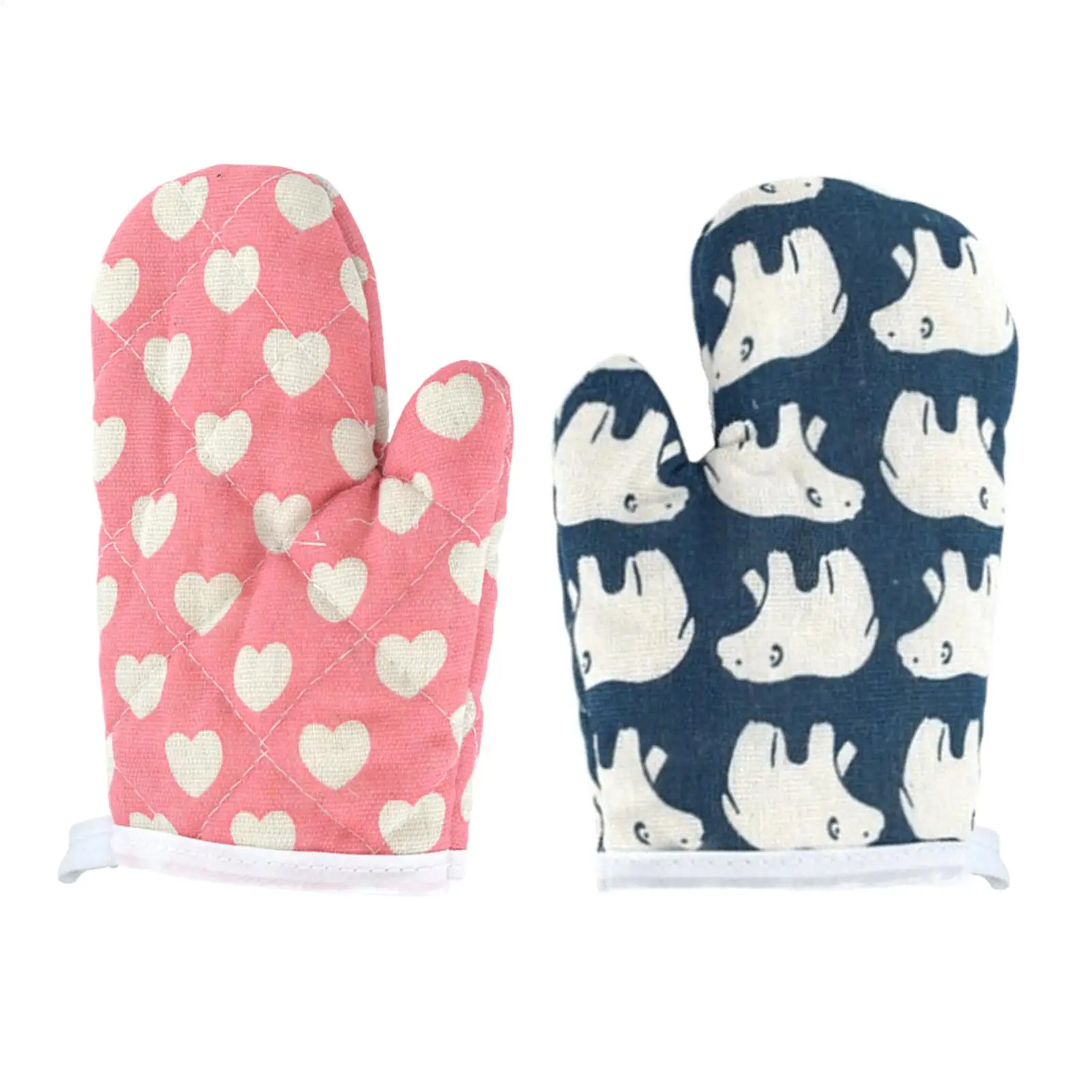 Kids Oven Mitts for Baking Real Food Children Microwave Gloves for Kids Play Kitchen Kitchen Microwave Gloves Kids Oven Mitts