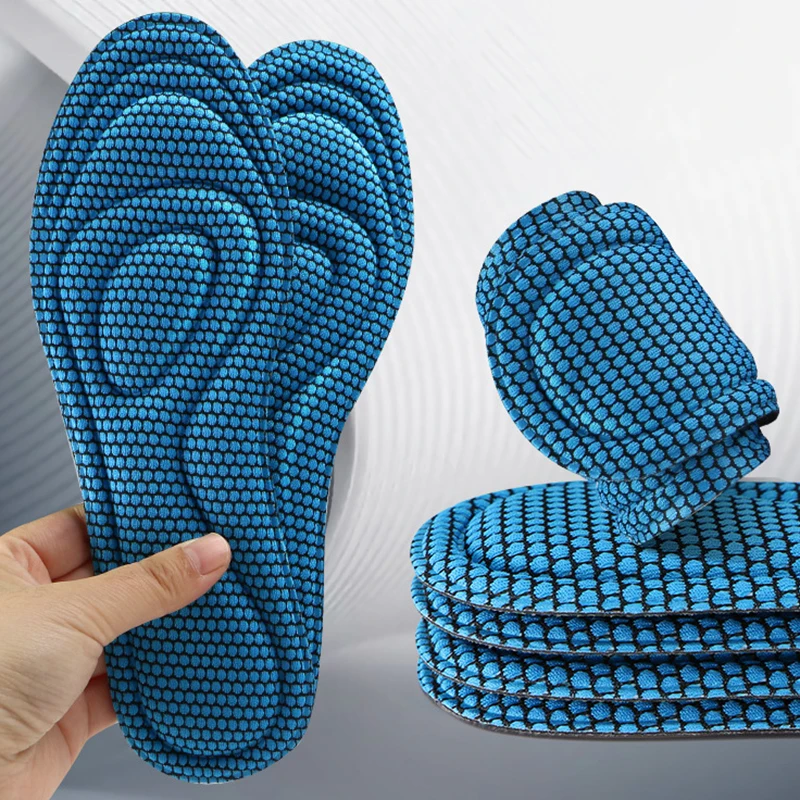 Memory Foam Insoles Running Shoes Antibacterial Deodorization Insert Sport Sweat Absorption Pads Breathable Insole Footcare