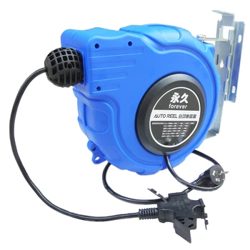 전기 드럼 2*1.5 자동 텔레스코픽 코 일러 자동 복구 와이어 드럼 구리 코어 와이어 권선 장치 Gb 케이블 복구 2500W 