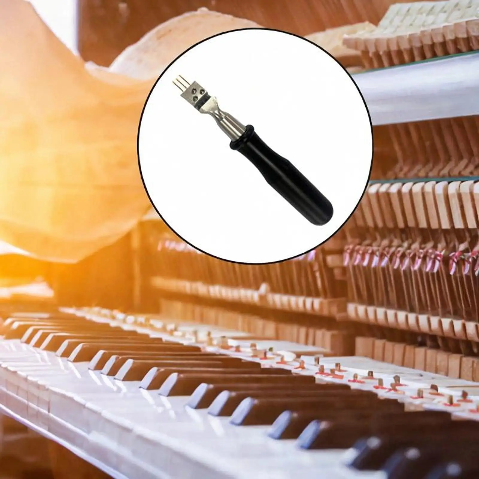 All in One Piano Tune Repair Set Featuring Metal Hammer with Three for Precise Piano Tuning and Voicing Tasks