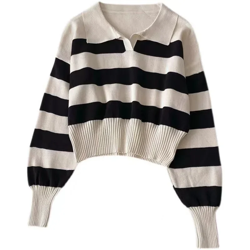 Women Ladies O-Neck Long Sleeve Knit Top Sweaters Shirts Loose Blouse