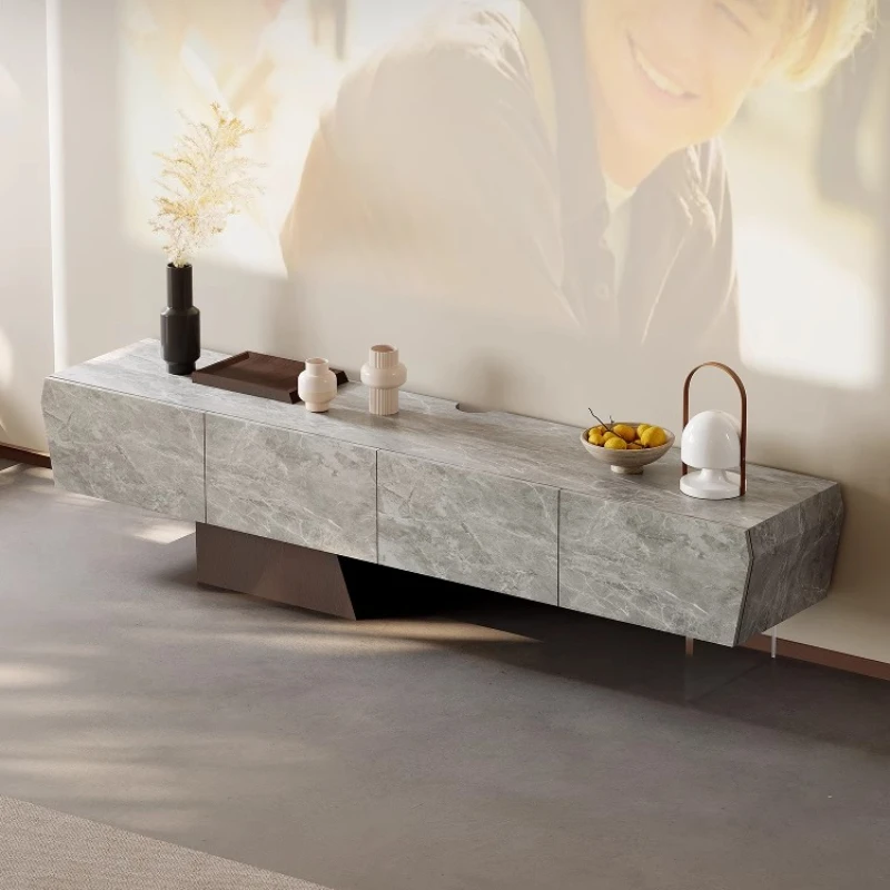 

Cabinet integrated against the wall Italian designer living room TV cabinet