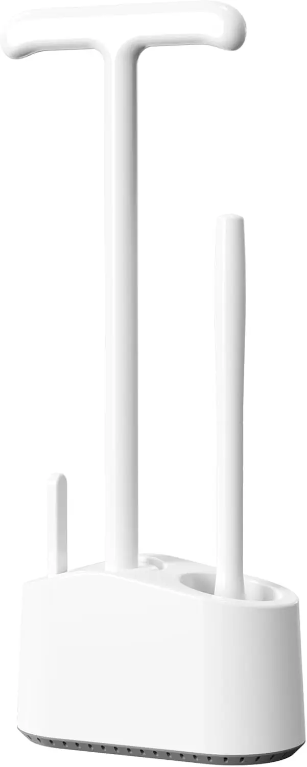 

Набор для унитаза 3 в 1: ёршик и вантуз с удлиненной ручкой, прочная щетка для унитаза и держатель