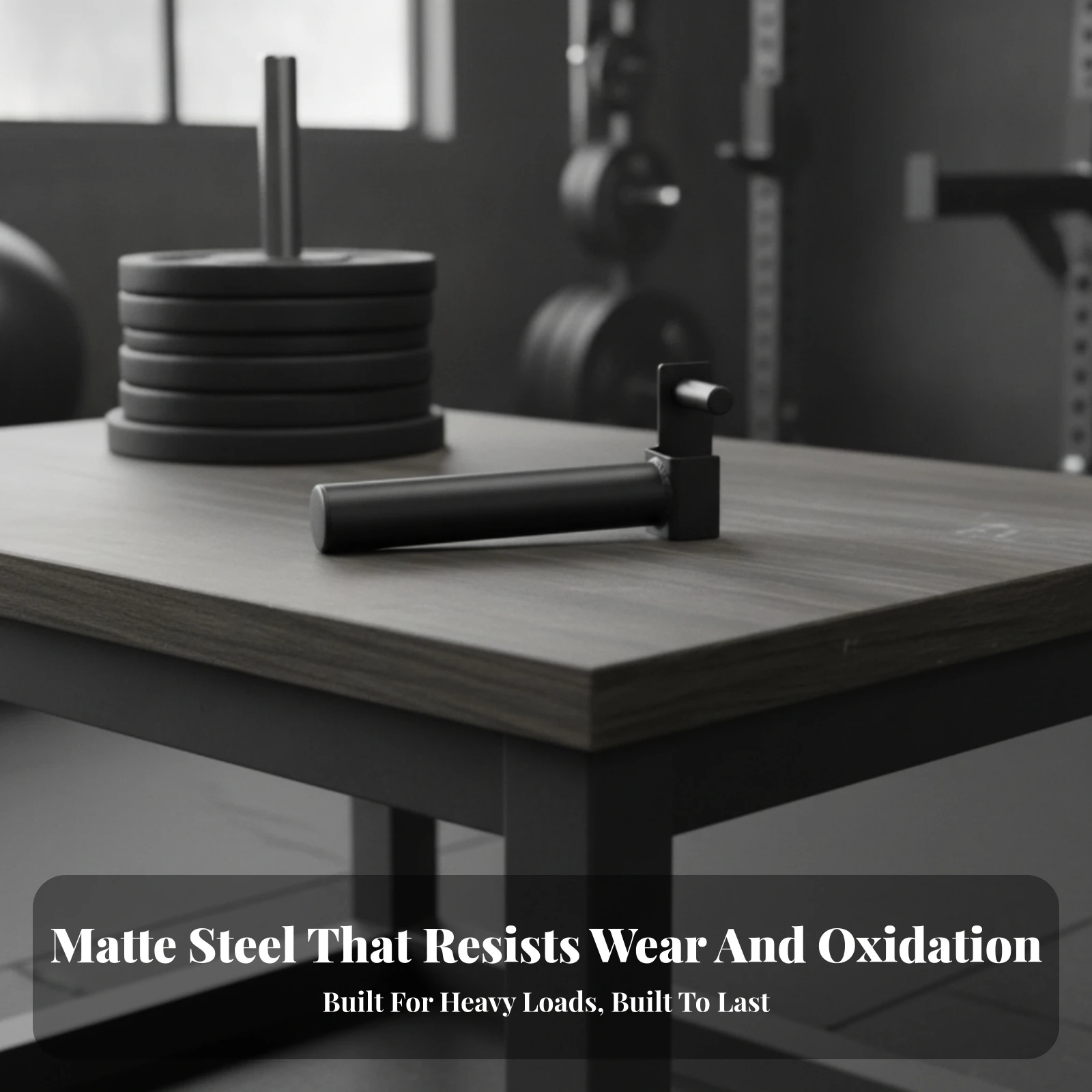 Weight Plate Storage Peg Compact Storage Peg with Locking Pin Rack-Mounted Plate Holder Powder Coated Scratch Resistant