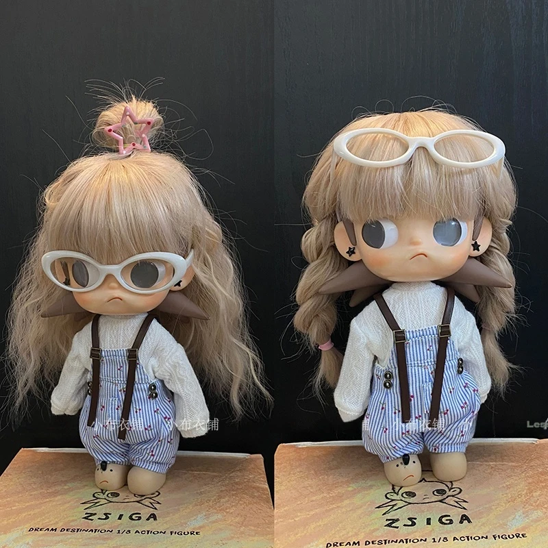 Zsiga Gazi シスターウィッグ カーリーハイライトショートストレートヘア ブライス関節人形 Bjd用