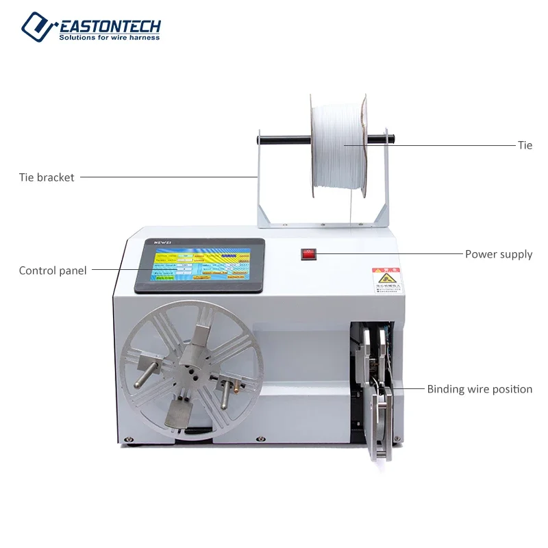 Semi-automatic Wire Winding Binding Machine High Efficiency Save Labor Force for 8 and 0 Shape for USB Copper Wire Line