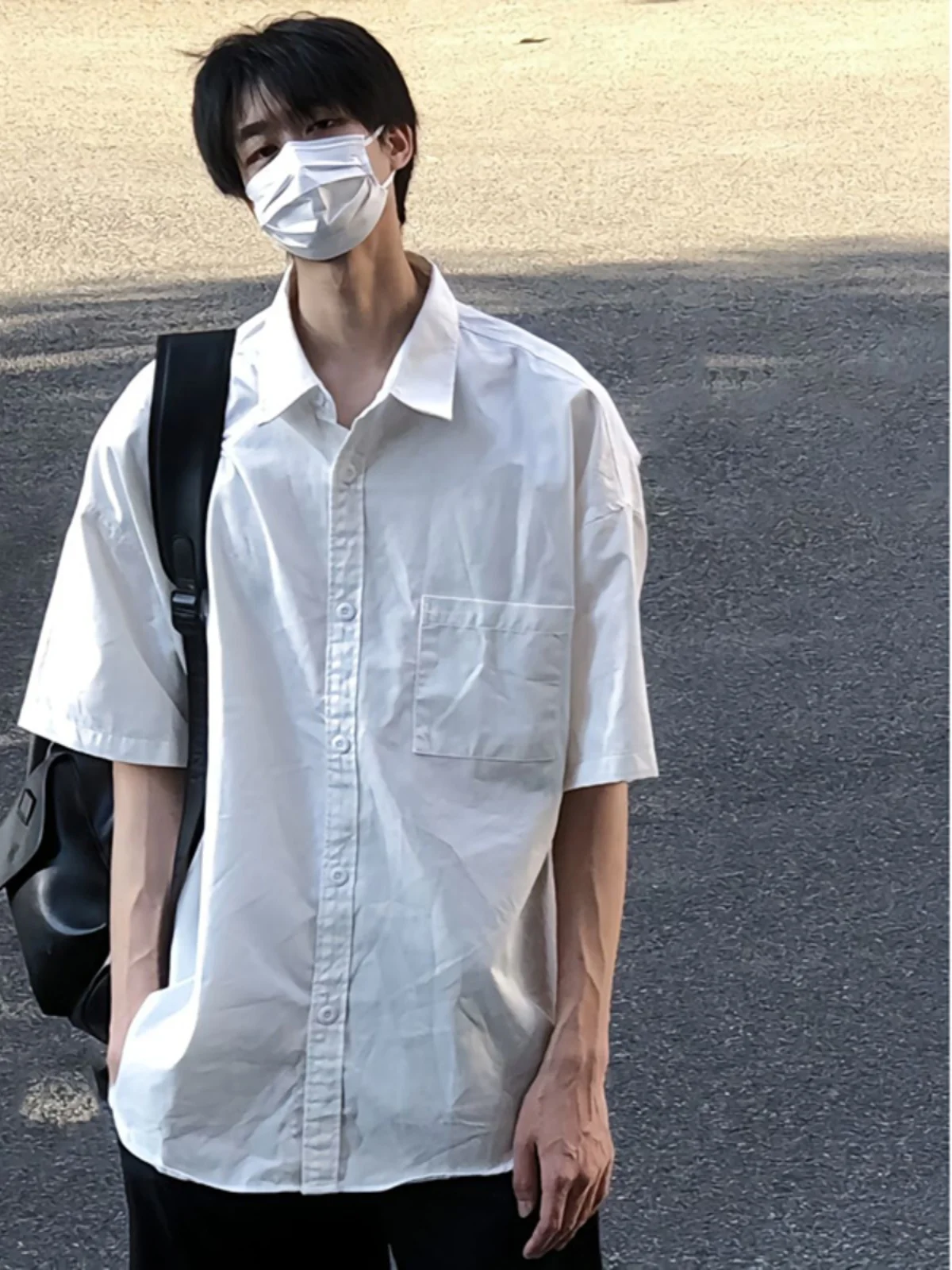 

Мужская летняя тонкая верхняя одежда Cleanfit Pure Color, белая, повседневная, из 100% хлопка, не требует глажки