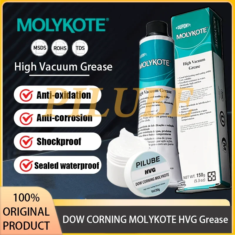 DOW CORNING MOLYKOTE 20 г/50 г/150 г силиконовая смазка HVG смазка с высоким содержанием клапанов вакуумный клей MOLYKOTE-HVG оригинальный продукт