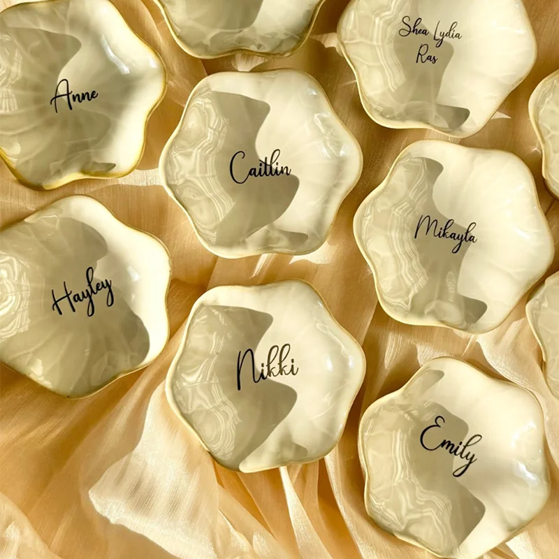 Prato de anel personalizado pa - Ceramic Trinket Dish avaliação e preço