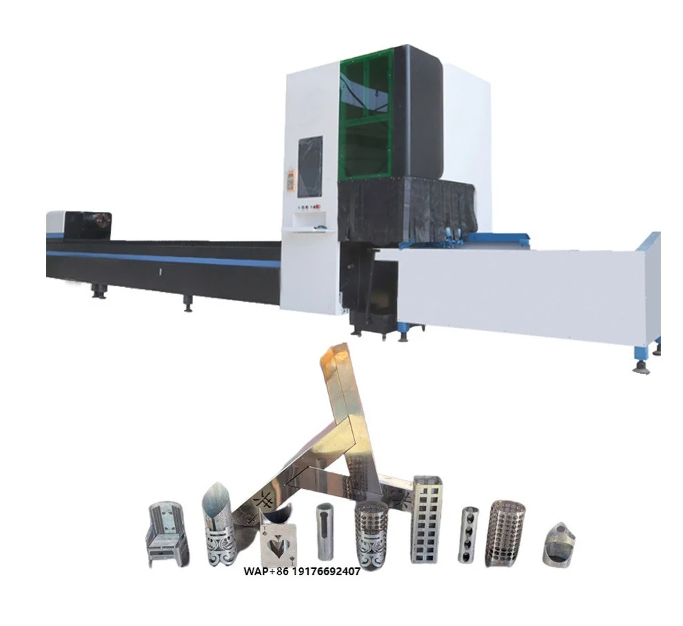 High Precision CNC Double Chuck Pipe Cutting Machine 6000W with Position Sensor