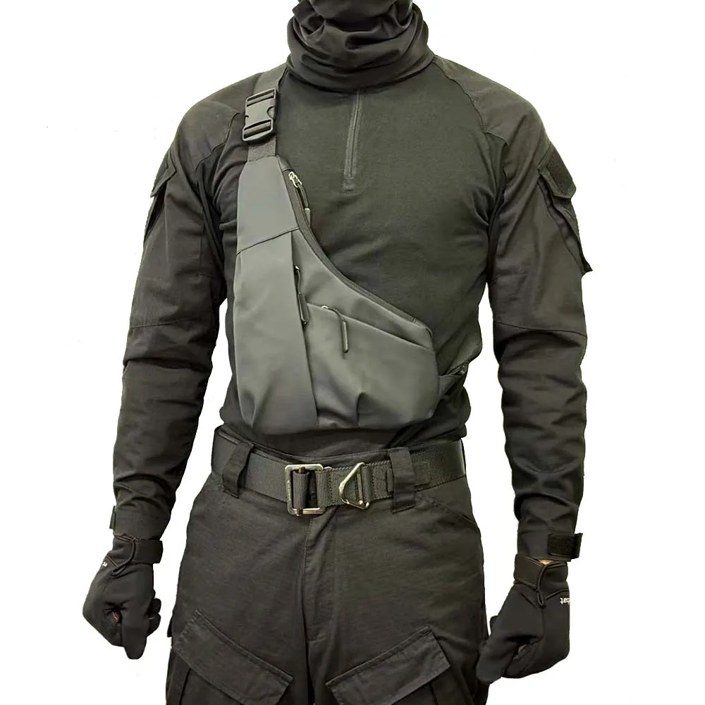 Bolso táctico antivuelo impermeable – Bandolera pecho y hombro - imagen 4