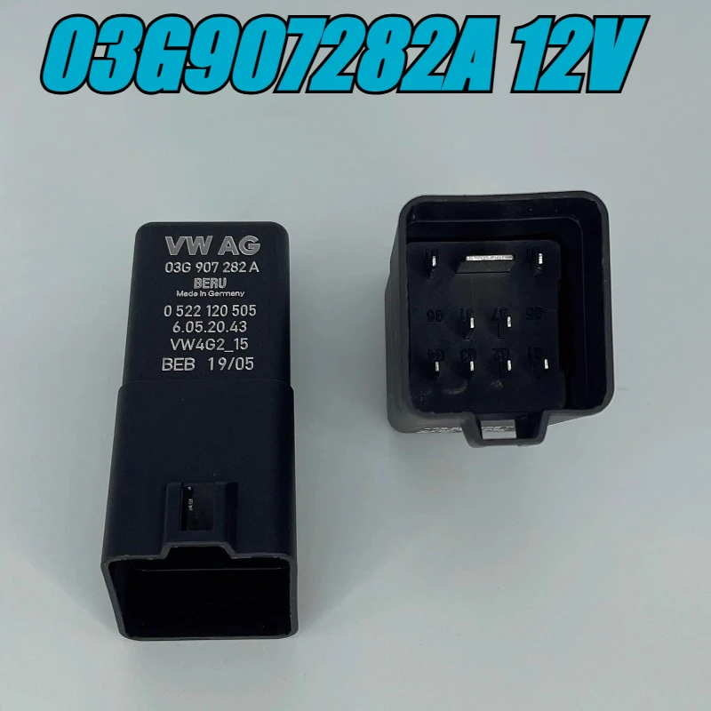

(Совершенно новое) 1 шт./лот, 100% оригинальное реле: 03G907282A, 12 В, 9 контактов, реле предварительного нагрева