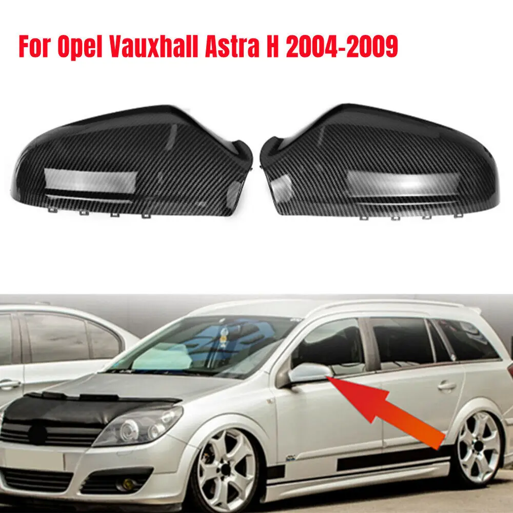 Dla Opel Vauxhall Astra H 2004-2009 Samochodowe lusterko wsteczne Zamienna osłona lusterka bocznego Nakładka na skrzydło Zewnętrzne wykończenie