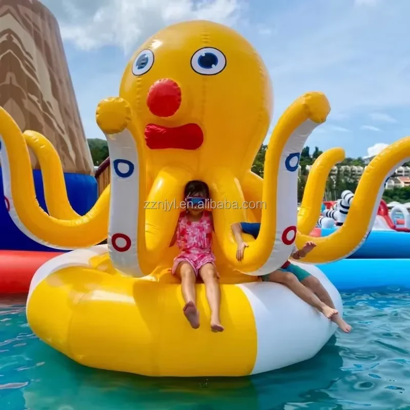 Swimming Pool Toys Swimming Pool Float Eco-friendly PVC Color Design Summer Water Game Inflatable Big Squid Kids Swimming