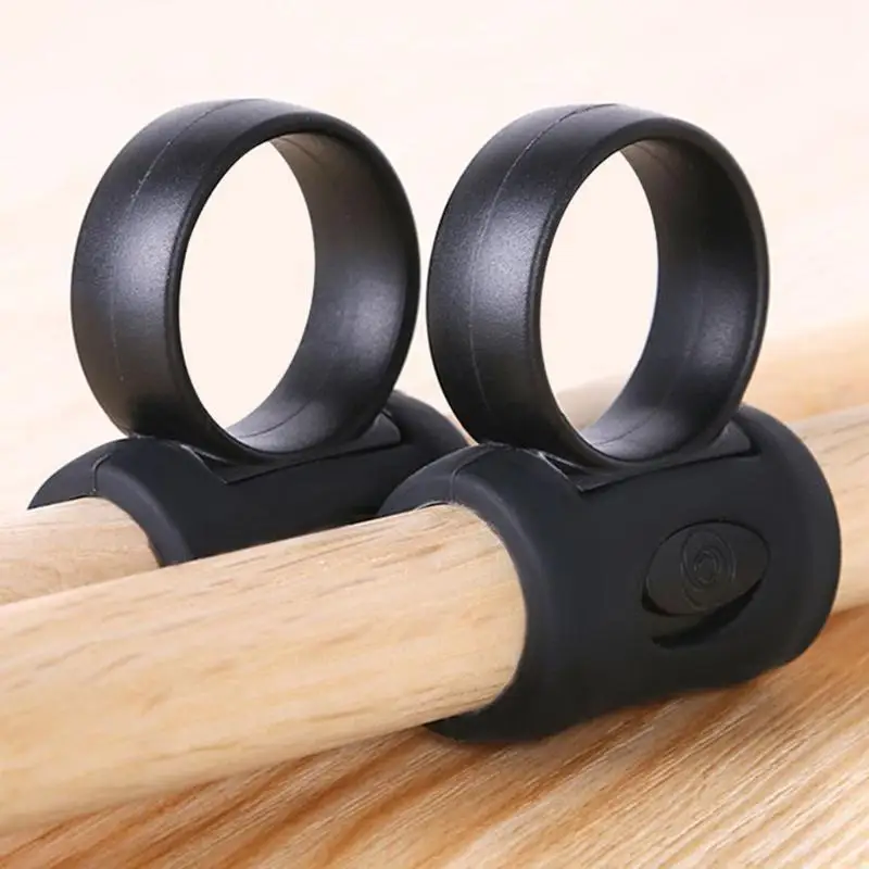 M5TC 2lots Adjustable Drumstick Control Clip Antislip Silicones Grips Practice Aid