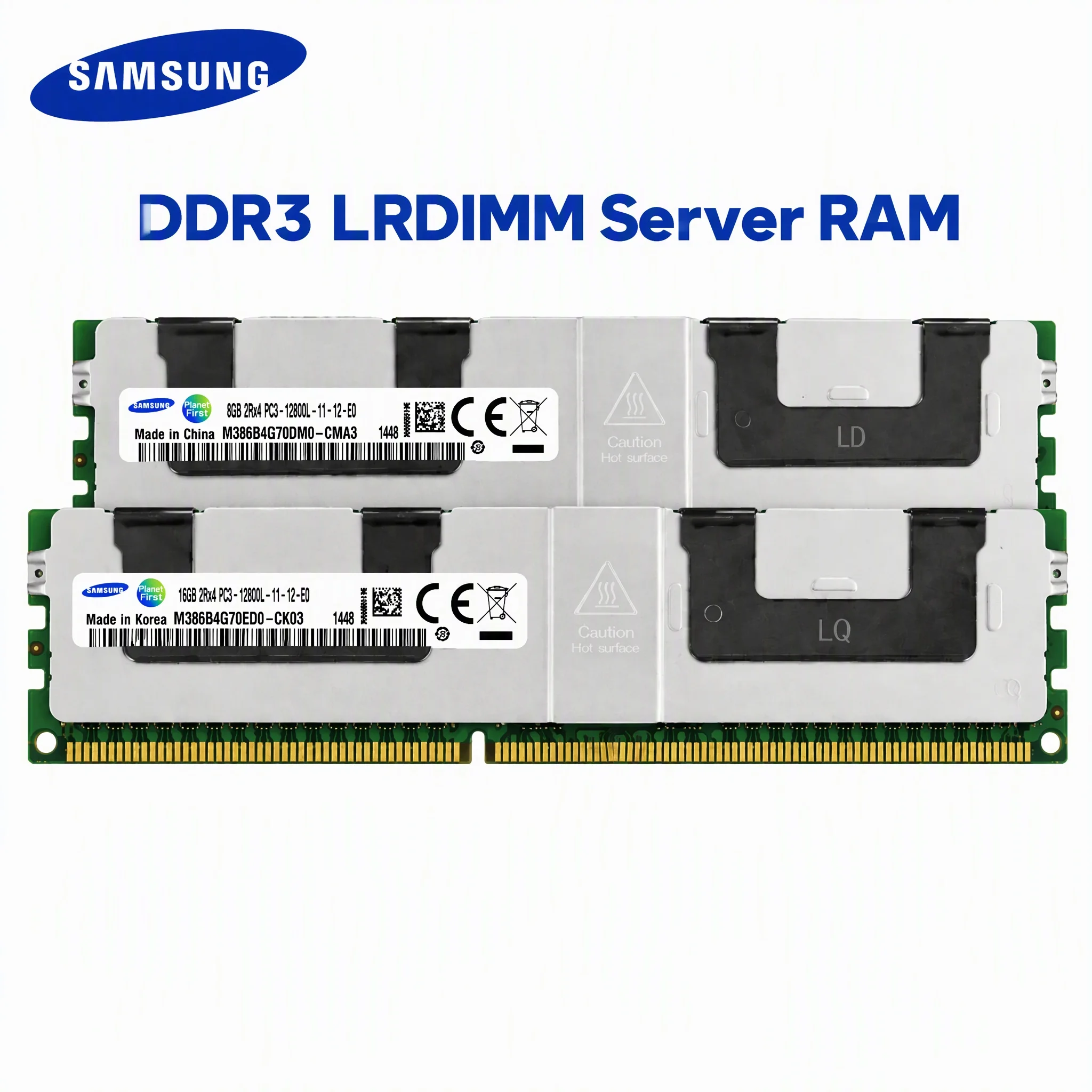 Samsung DDR3 LRDIMM ECC Server RAM 4GB 8GB 16GB 1333 1600 1866MHz PC3-10600L/12800L/14900L 240PIN Memory X79 E5 Workstation