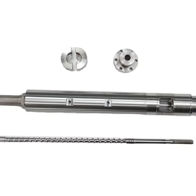 

Damuxun China High Quality Bimetallic Single TMC Molding Machine Metal Screw Barrel Plastic Rubber Machinery Parts 1