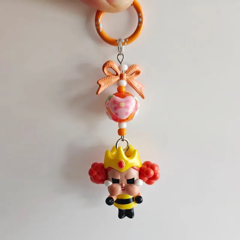 

Cute Tears Factory Series Crybaby kawaii particles Bow keychain Creative Doll bag cell phone charm key chain Women and Men gift