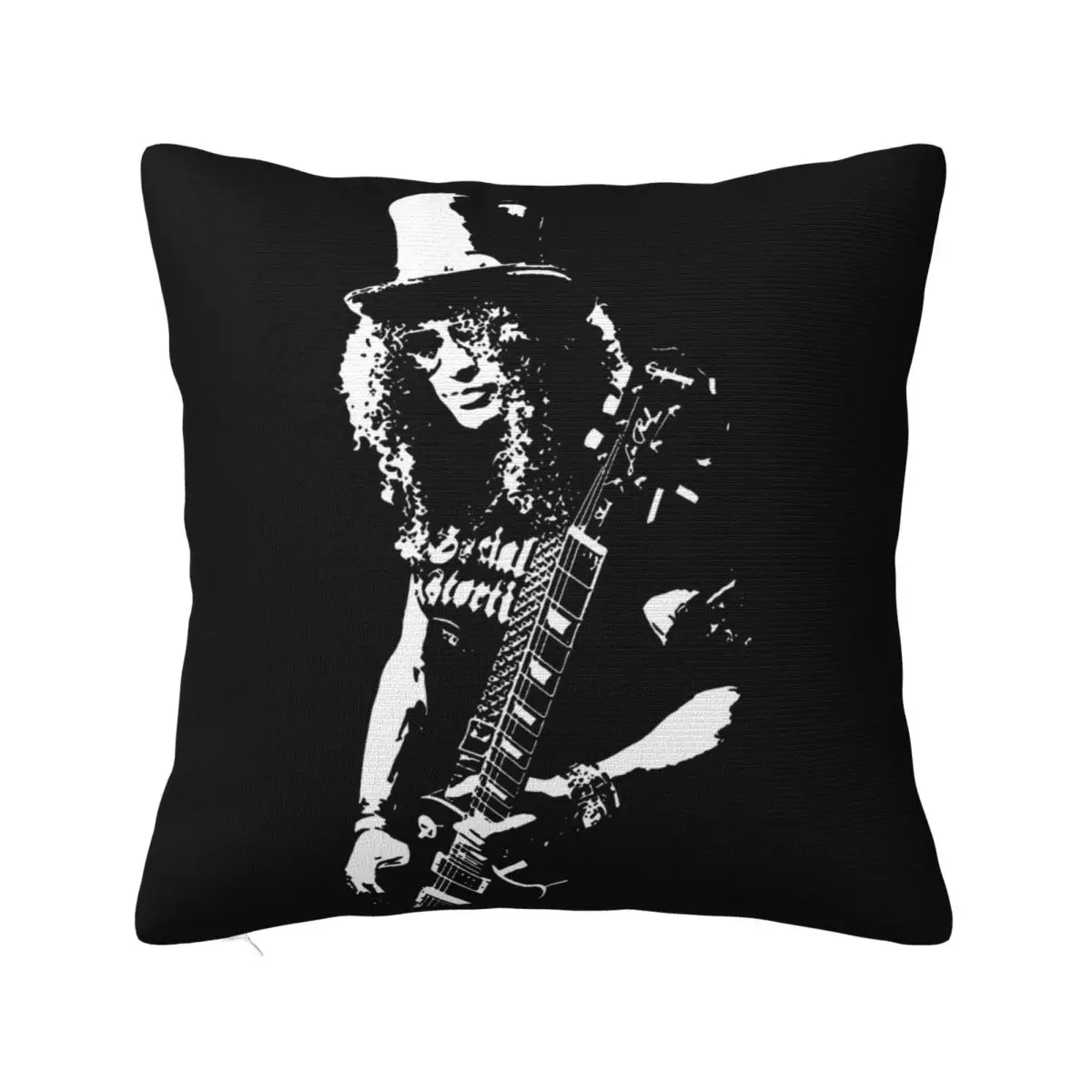 Slash Guns Roses Retro Vintage Rock Music Birthday Present Gift Plus Size Vacation Pillow Case