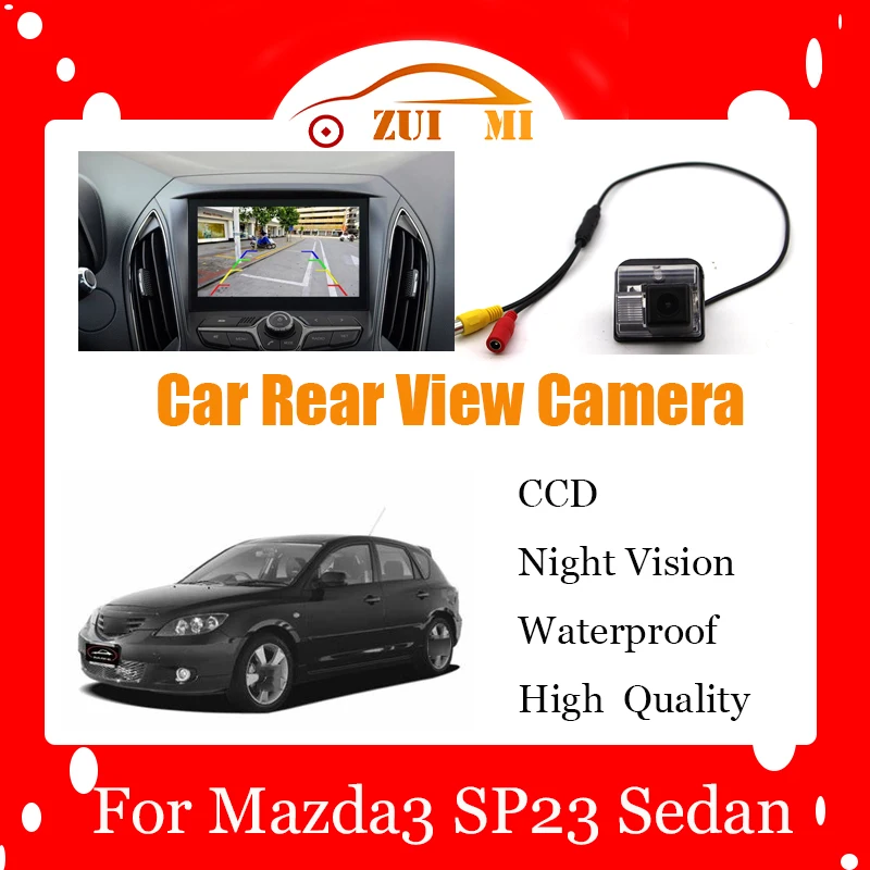 

Car Reverse Rear View Camera For Mazda3 SP23 Sedan Australia CCD Full HD Night Vision Backup Parking Camera Waterproof
