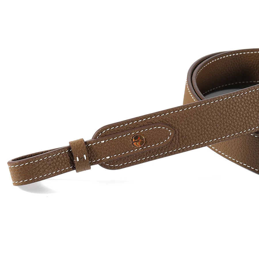 Full Leather Togo Etoupe Genuine Leather 3cm Wide Shoulder Strap Bag Replacement Belt Lindy Evelyn Bag Strap