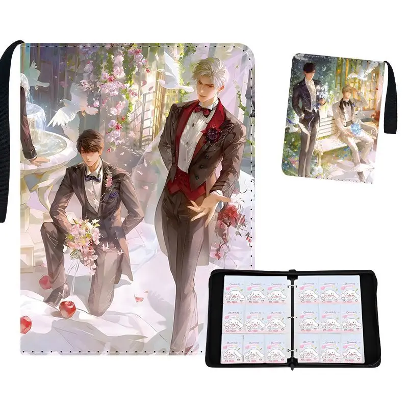 400/900pcs Love and Deep Space Card Album Book Folder 4/9 Card Slots Collections Zipper Double Pocket Card Binder Holder