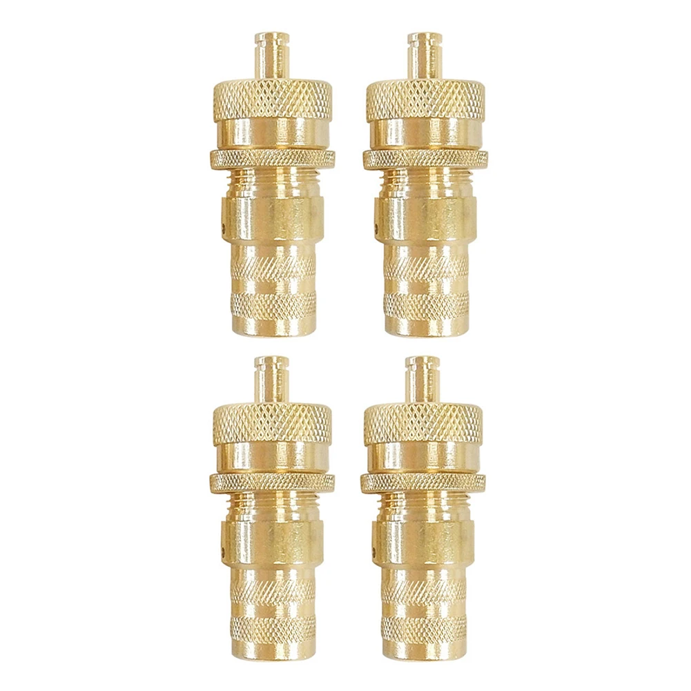 4Pcs 0-60PSI  Car Tire Deflators Accessories Offroad Brass Automatic Auto Tyre Bleeder Set Valve Automatic Tyre Deflator