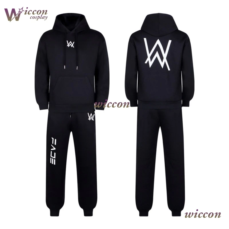 

Толстовка Walker Mag/ Alan # Фестивальная одежда DJ Aw EDM, униформа для фанатов, топ, брюки для взрослых и детей, полный комплект Ita, одежда для косплея