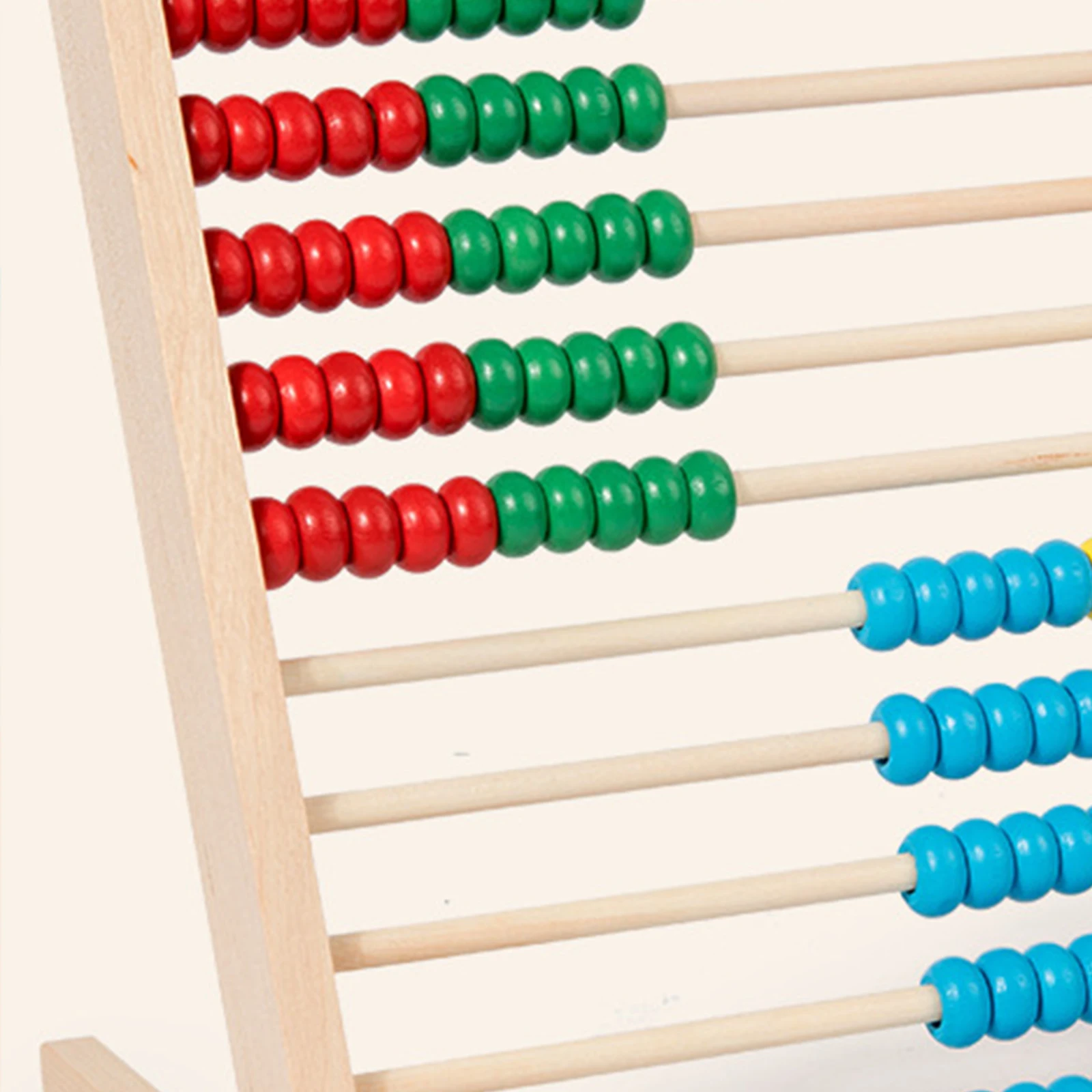 Abacus Math Addition Subtraction With Wood Beads Rack Miniature Counting Frame For Early Educate Smooth Surface Montessori Toy
