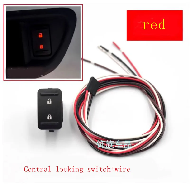 Car accessories central locking switch  for Ford Focus2005-2013 modified door one key unlock one key lock button with light