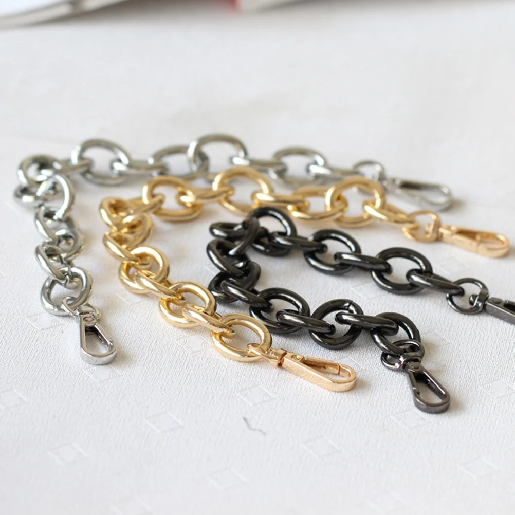 

2Pcs 30Cm Golden Iron Chain Handbag Handle Accessories Perfect for DIY Craft and Suitcase Replacement Handbag Handle