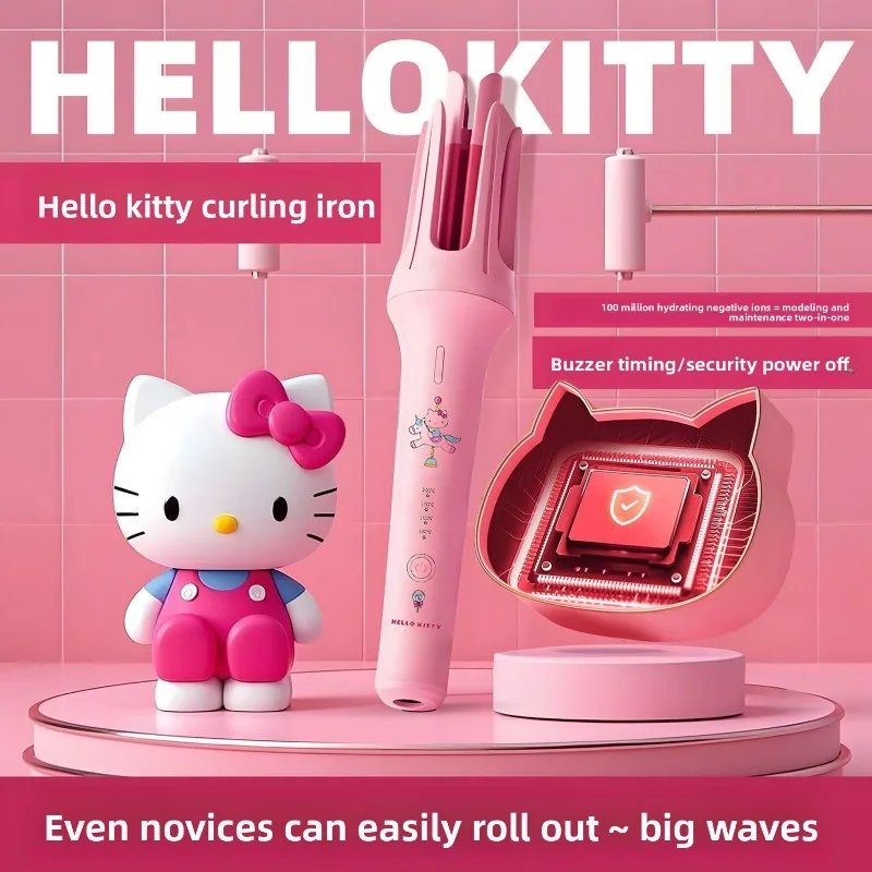 Hello Kitty мультфильм креативный автоматический щипцы для завивки волос с отрицательными ионами уход за волосами долговечная форма милые щипцы для завивки волос подарок для девочек