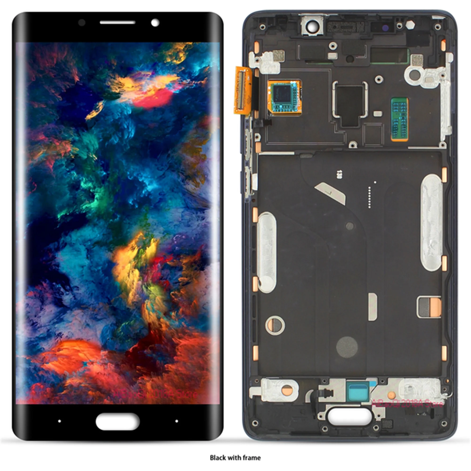 Super Amoled Axisinternational For Xiaomi Note 2 Mi Note 2 LCD Screen Display+Touch Panel Digitizer For Mi Note 2