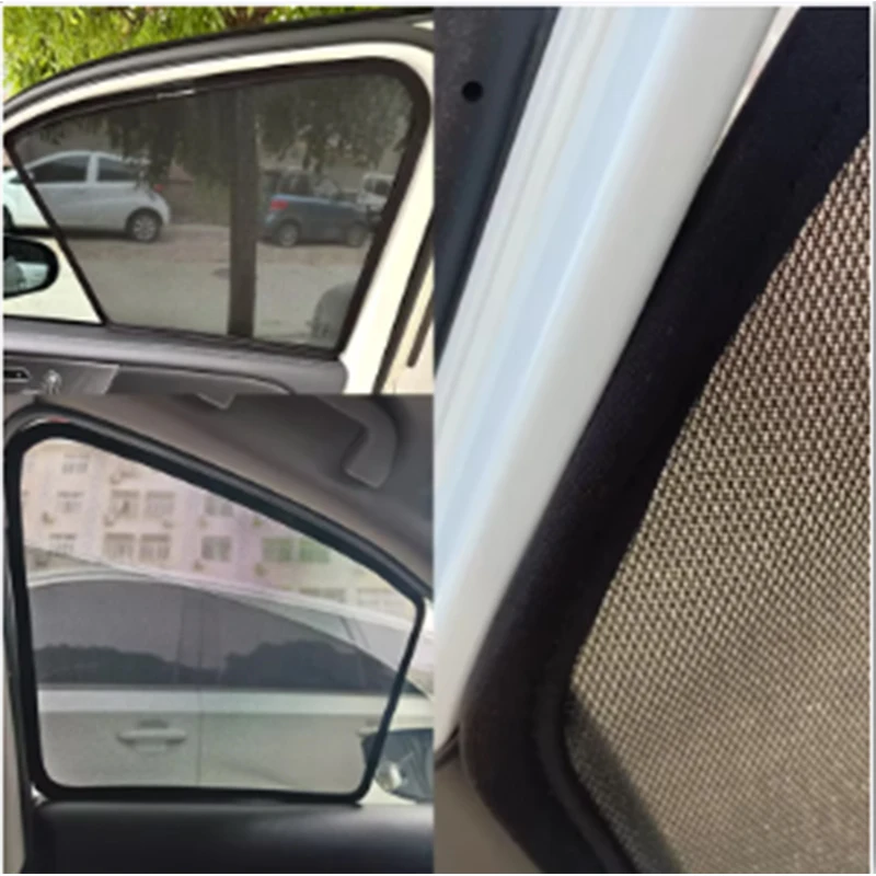 

For MG ZS ZS11 EV 2017 2018 2019~2024 Mesh Sunshade Car Magnetic Anti-dirty Cover Coverage Sunscreen Window Visor Sun Shades