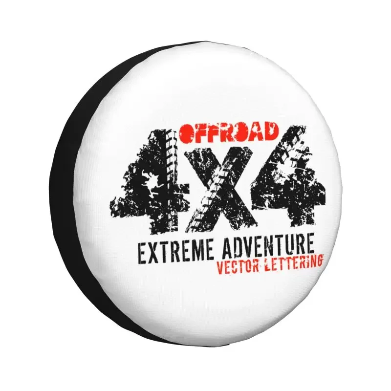 

Custom Extreme Off-Road Tire Cover 4WD 4x4 RV Adventure Sport Spare Wheel Protector for Toyota Land Cruiser Prado 14" 15" Inch