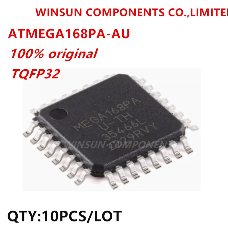 (10piece)100% New Imported Original  ATMEGA168PA-AU ATMEGA168  ATMEGA168PA QFP-32 Chipset