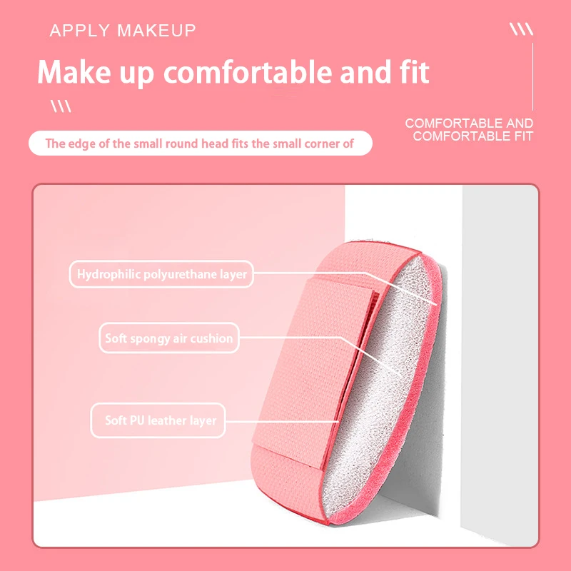 Mini Finger Puff Foundation Concealer Detail Puff Professional Cosmetic Cushion Puff Makeup Tool Face Makeup Sponge Dry And Wet