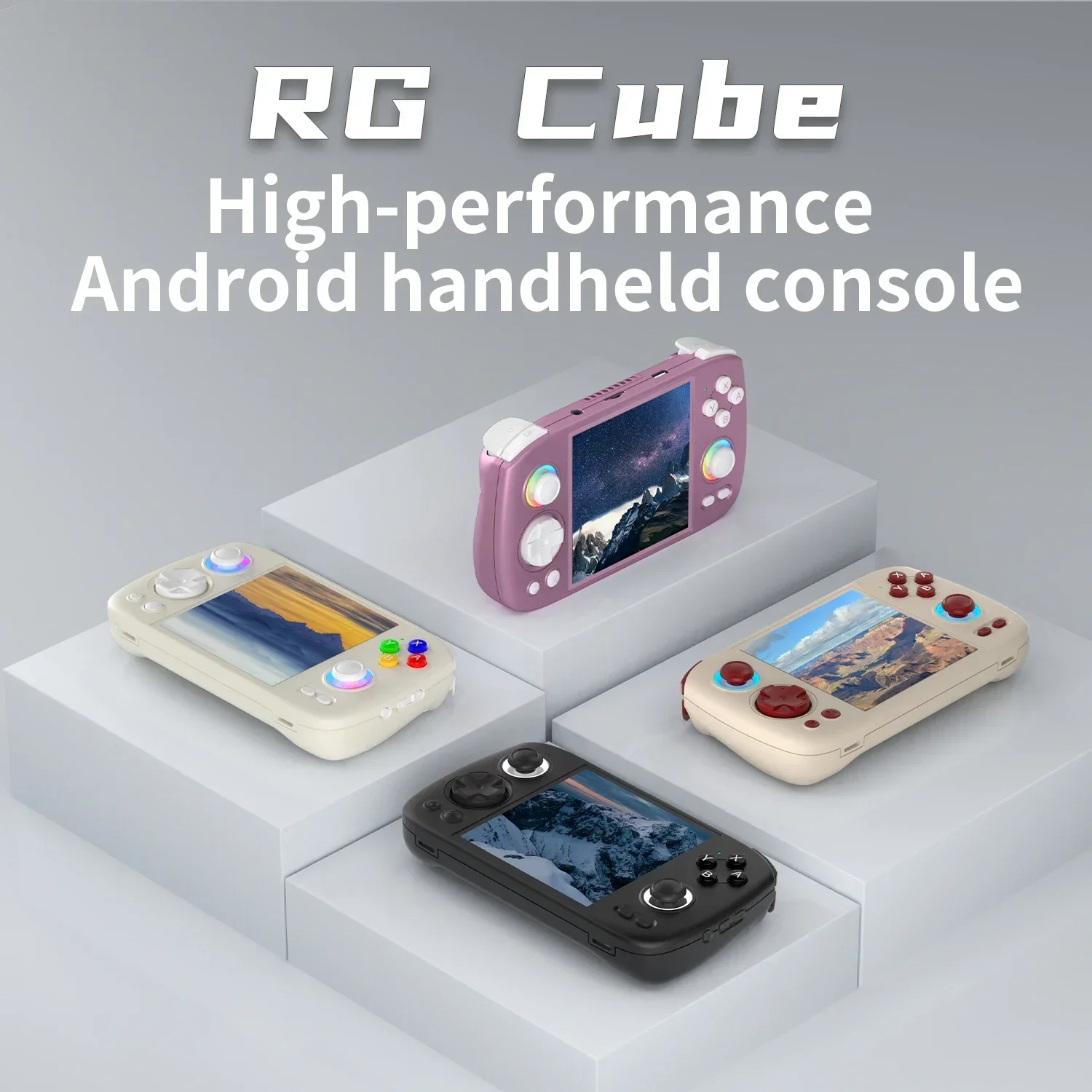 ANBERNIC RG Cube Retro Handheld Game Console Video Game Console Android 13 3.95 Inch IPS Screen 8G+128G T820 5200mAh Bluetooth