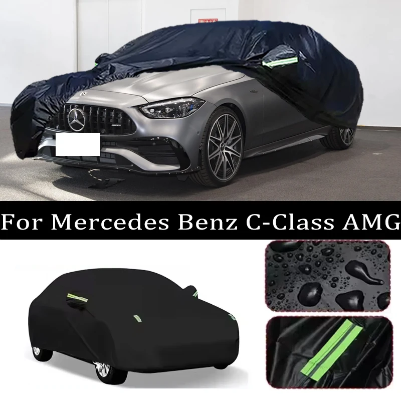 

For Mercedes Benz C-Class AMG Car Covers Outdoor Waterproof Dustproof Sun Rain Snow Protection Thick Oxford Cloth Full