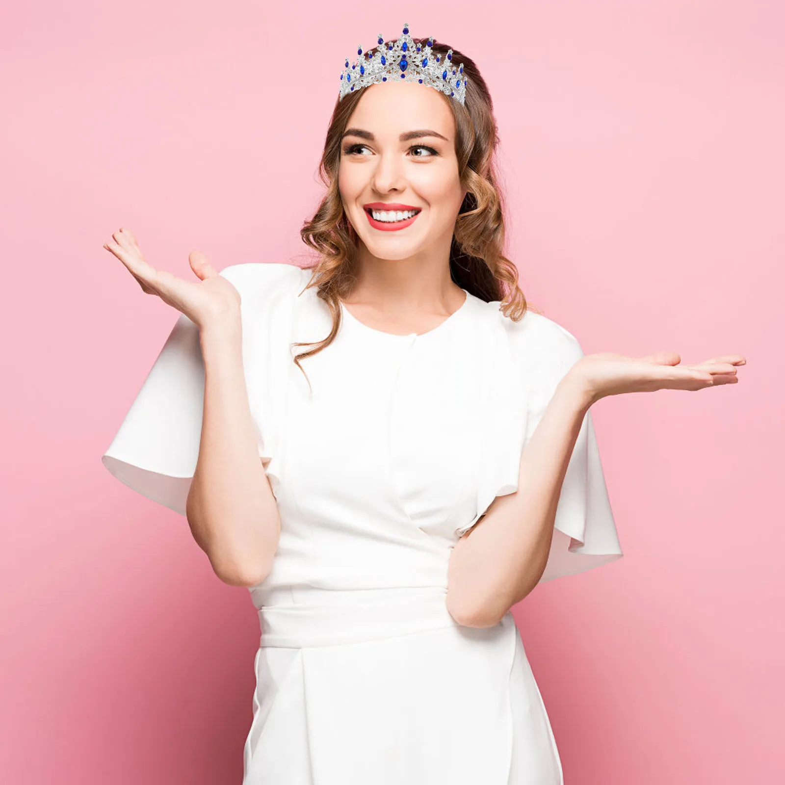 

Crown Hair Accessory Birthday Headband Bride Queen Outfits Women Prom Tiaras Party Adult Woman Crowns Rhinestone Baroque Style