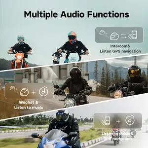 Freedconn R1 Pro Bluetooth Motorcycle Helm Gegenstand Ohrhörer Telefon -Überschrift Wi Fi App Moto Traço Cam Moto DVR Automatik 10 Hauptverkaufsstunde Wireless Mikrofon - №1
