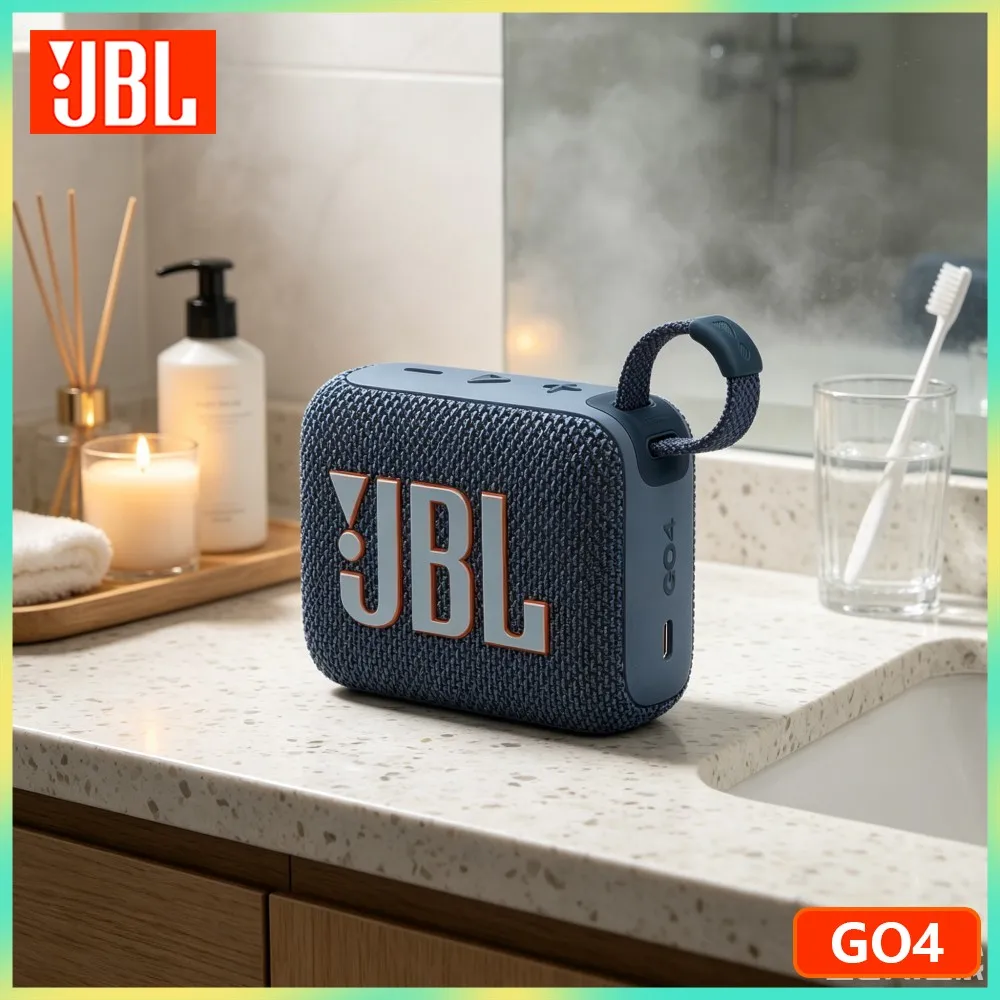 JBL Go 4/GO3 Pocket Bluetooth Speaker Ultra Lightweight IP67 Protection Wireless Audio for Travel Beach Camping Bathroom