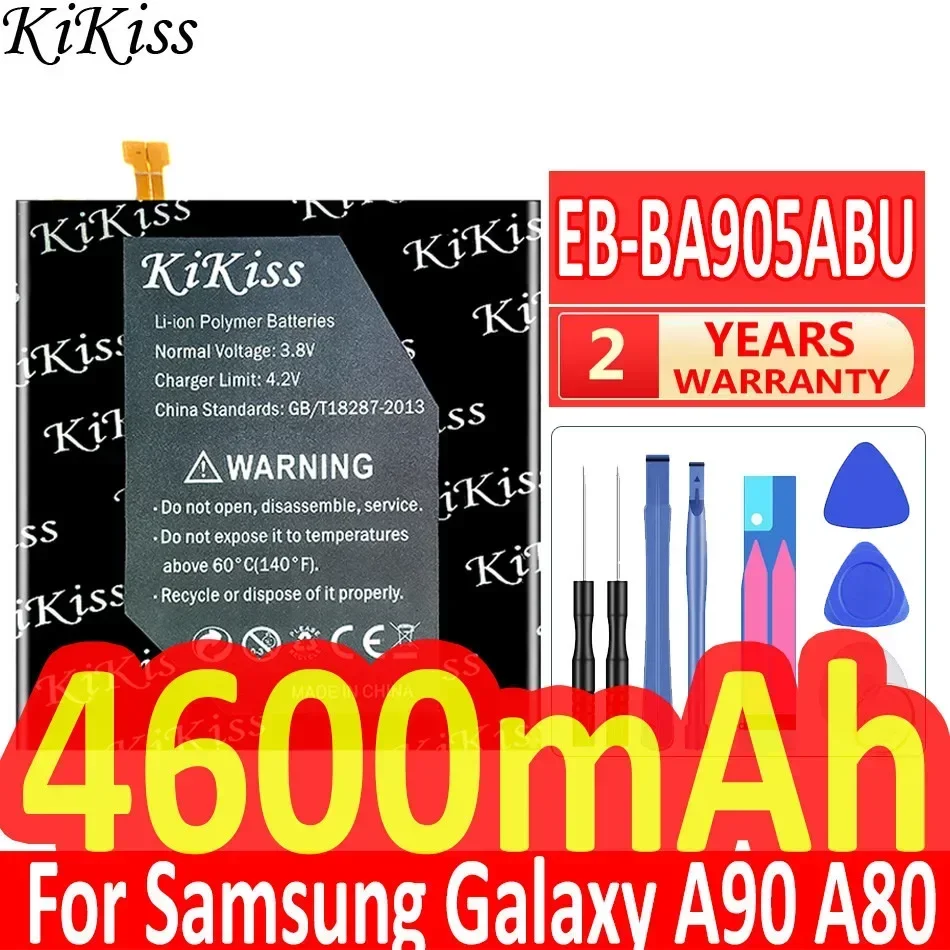 KiKiss Battery EB-BA905ABU 4600mAh for Samsung Galaxy A90 A80 SM-A905F SM-A8050 SM-A805F SM-A805F/DS