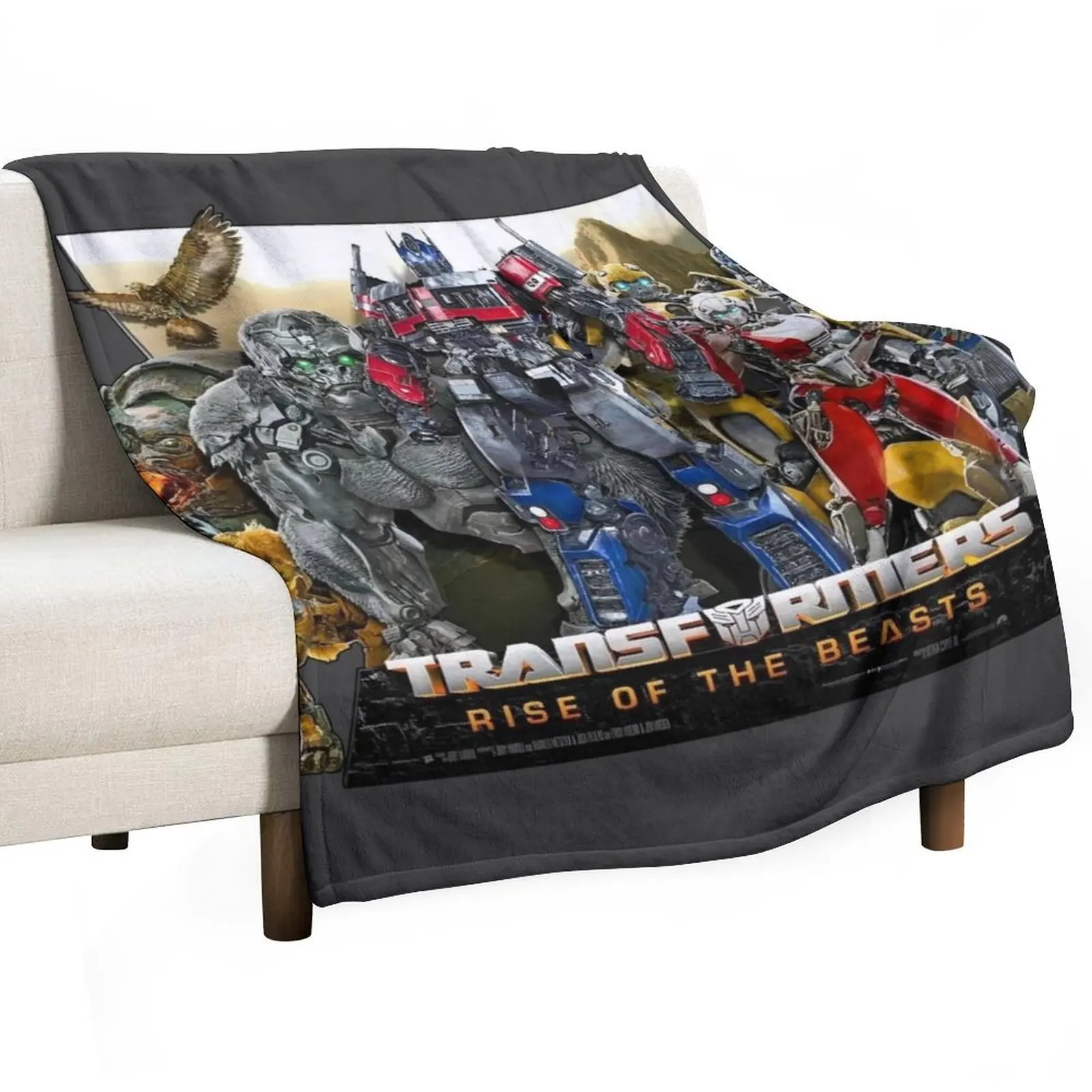 

Transformers Rise of the Beasts Throw Blanket Cozy Throw Blanket for Bed Sofa Chair