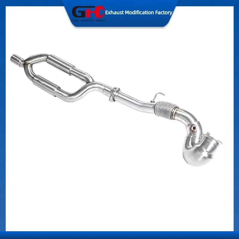 Catless downpipe Exhaust Pipe for Volkswagen Tiguan 4Motion 2.0T 2016-2021 High-Performance 304 Stainless Steel Exhaust System