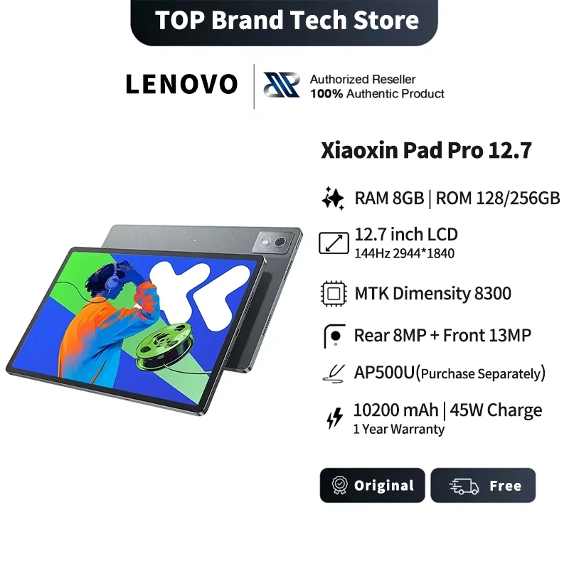 12.7inch Big Size Display New Lenovo Tablet TB375FC 2025 Pad Pro